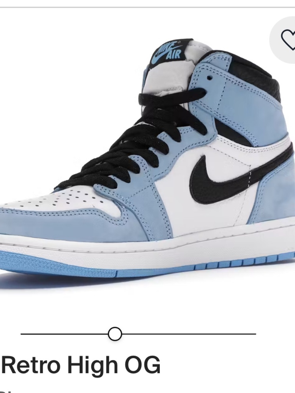 Nike Air Jordon 1 Retro High Color University Blue